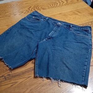 WRANGLER Jeans Mens Short 40 X 30 BLUE RELAXED FIT Denim Used Preowned